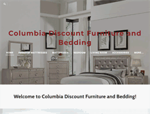 Tablet Screenshot of columbiadiscountbeds.com